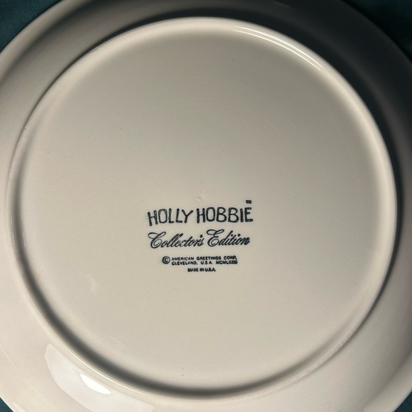 💚🌼Holly Hobbie Collector's Edition Plate - 10.25” Green Rim Vintage 1972 🌼💚 - Picture 13 of 16